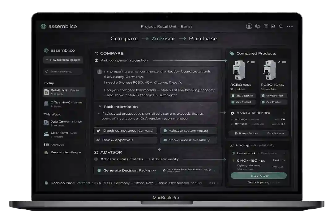 Assemblico platform desktop preview Assemblico platform desktop preview