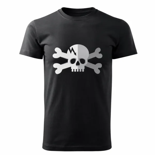 Dead Voltage Electrical Skull Graphic T Shirt0