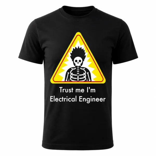 HIGH VOLTAGE HUMOR Trust Me I’m Electrical Engineer T Shirt0