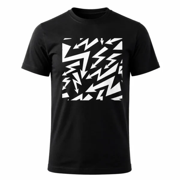 STATIC FLOW Electrical Pulse Graphic T Shirt0